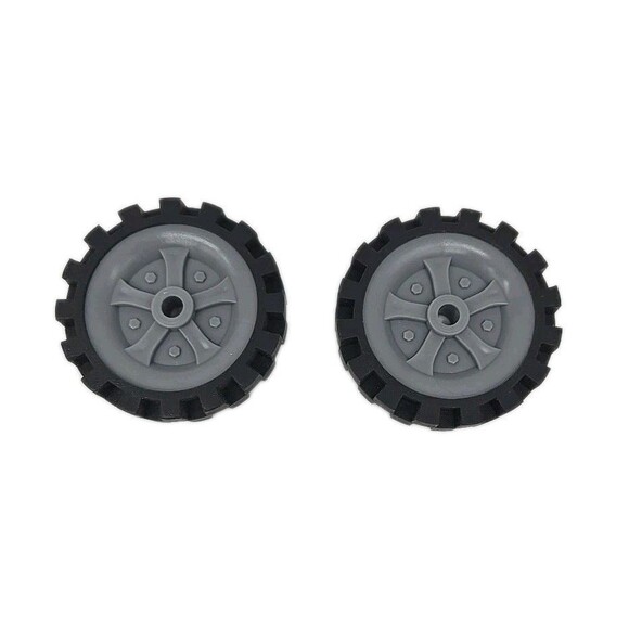 2 K'nex Tires Wheels Replacement Parts Pieces Almost 2 1/2" Across Lot of 2 - Picture 1 of 11